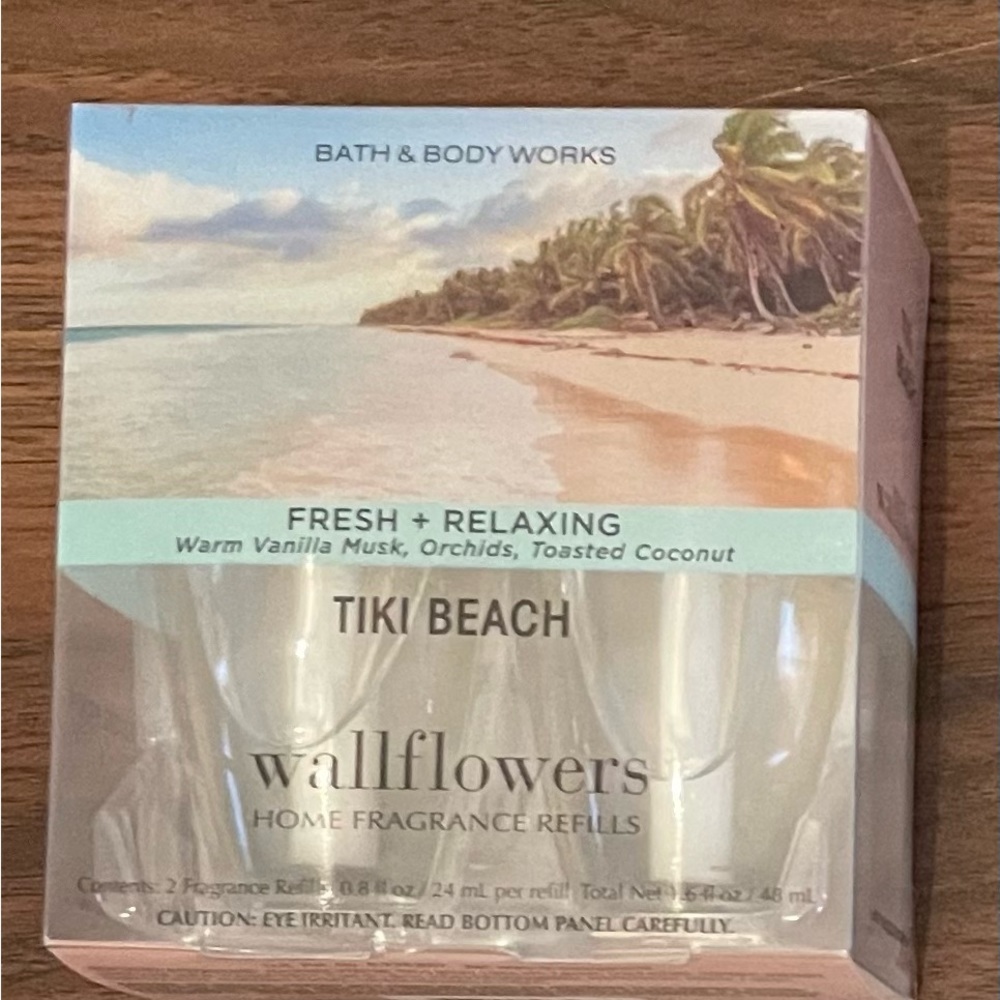 Bath and Body Works Tiki Beach Wallflower 2 Pack New